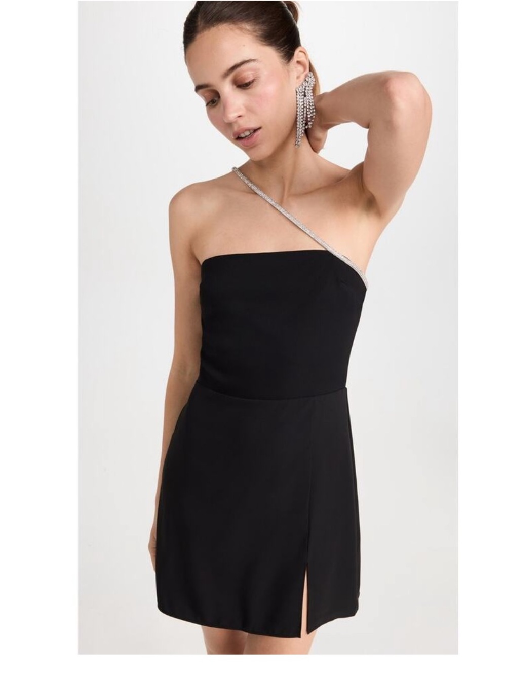 Amanda Uprichard Dream Diamante Strap Cocktail Dress